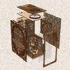 Kit Suport Carte 3D DIY, Model Ornament Decorativ 3D pentru Birou, Suport Carte Puzzle din Lemn 3D pentru Decorare Bibliotecă