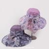 New Hat Women'S Large Brimmed Sunscreen Sun Hat Flower Versatile Look Young Age Reducing Hat Leisure Sunscreen Hat