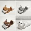 Simulation Mini Fox Model Cute Imitation Fox Ornaments Christmas Gift Children Birthday Gifts Home Decoration Figures Craft