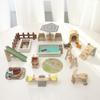 New Mini Small Furniture Wooden Kitchen Bedroom Bathroom Play House Simulation Doll House Children's Toys Furniture Placement