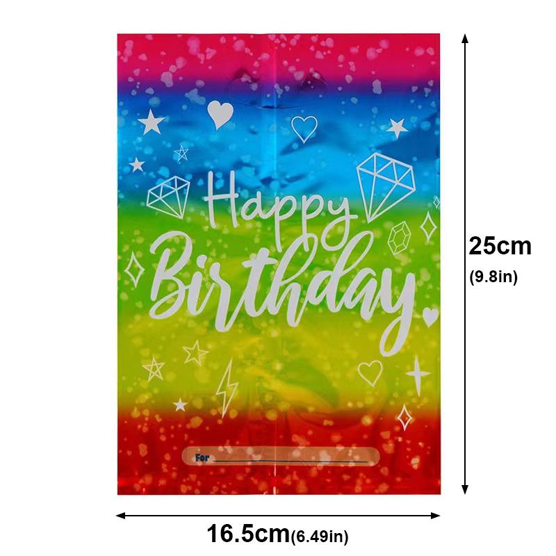 10/20/30pcs Birthday Party Gift Aluminum Wedding Candy Plastic Snack Bags Gift Packaging Holiday Return Bags