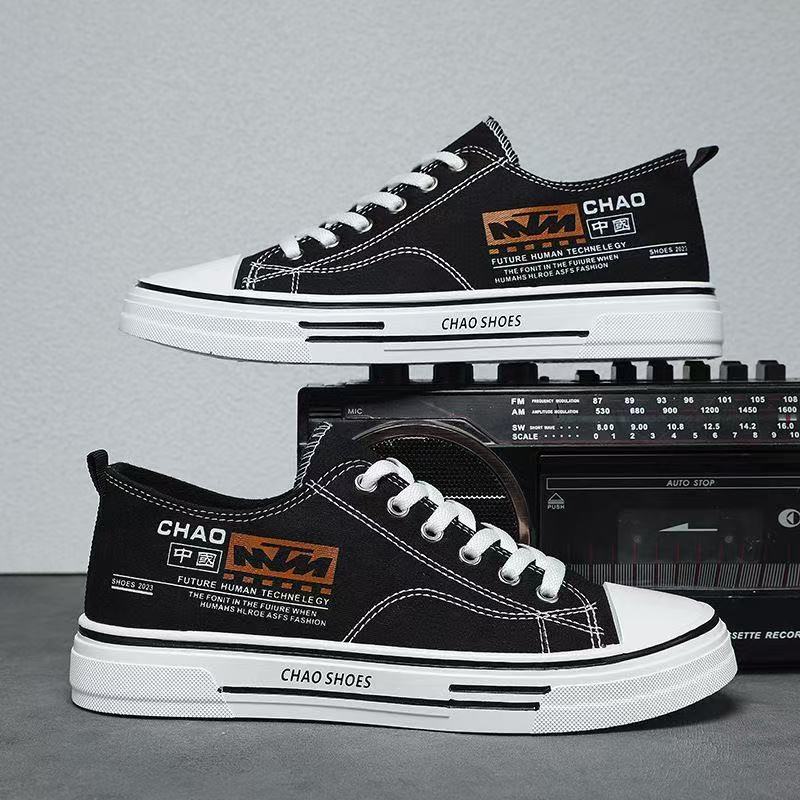 

Men s new canvas shoes spring breathable casual board shoes youth college style simple casual board shoes 44