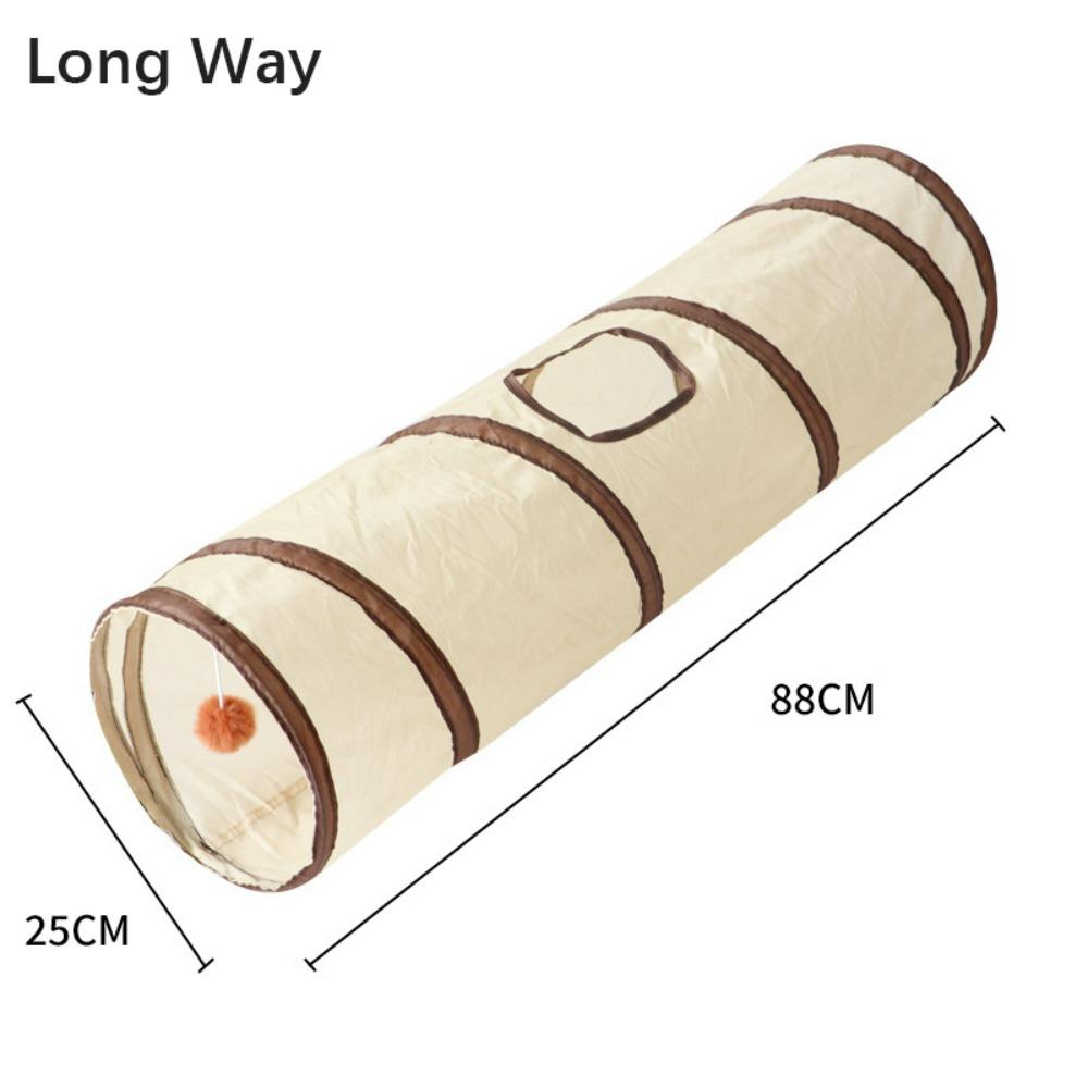 

Breathable Cat Tunnel Tube Polyester+Steel Wire Pet Fun Play Toy Portable Cat Maze Tunnel Puppy Long Way