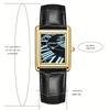 HONMIN Luxury Style Roman Dial Tank Ultra-Thin Rectangular Elegant Men's Quartz WaterProof Watch