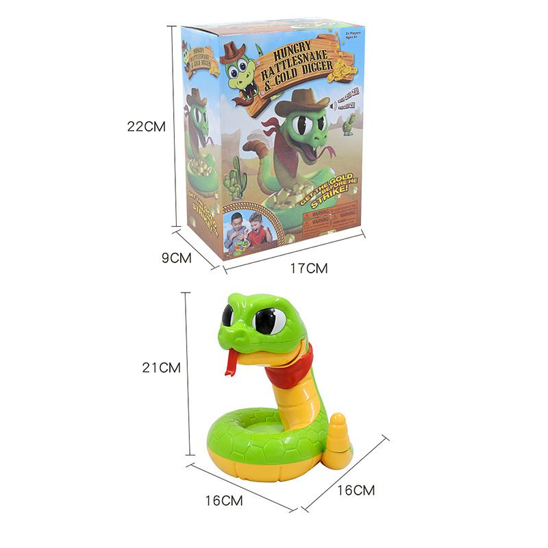 Hand-oog Coördinatie Speelgoed Rattlesnake Game Toy,Rattle Heist Snake Game,Tricky Scary Sound Snake Game Rattlesnake Game,Horror Decompression Snake Toy,Induction Trigger Fake Hungry Interactief Speelgoed