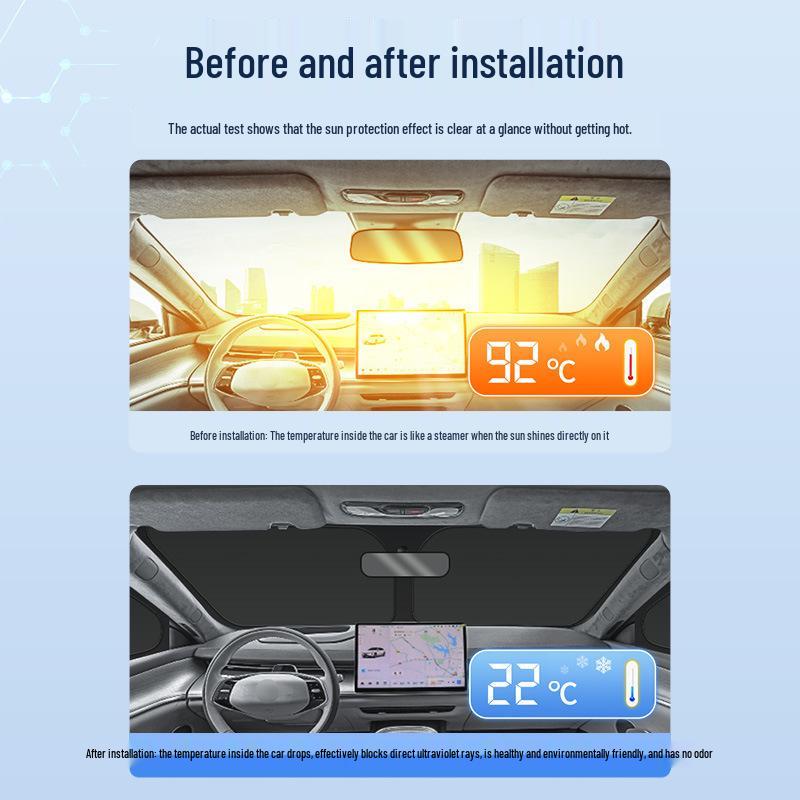 Tesla Model 3/Y Sunroof Blackout Graphene Sunshade Canopy.