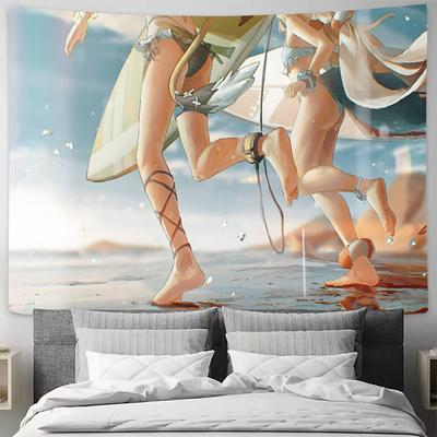 Virtual Artists Kawaii Hot Sameko Saba Tapestry Popular Room Decoration Wall Tapestry Art Room Home Decor Wall Art Decor
