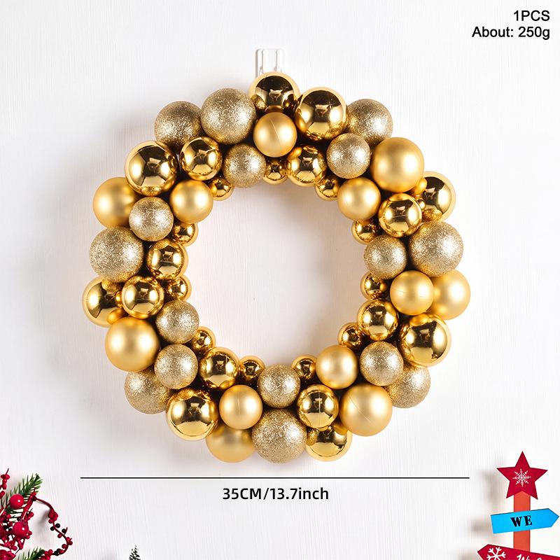 Hot-Selling Christmas Ball Wreath for Indoor/Outdoor Decoration
