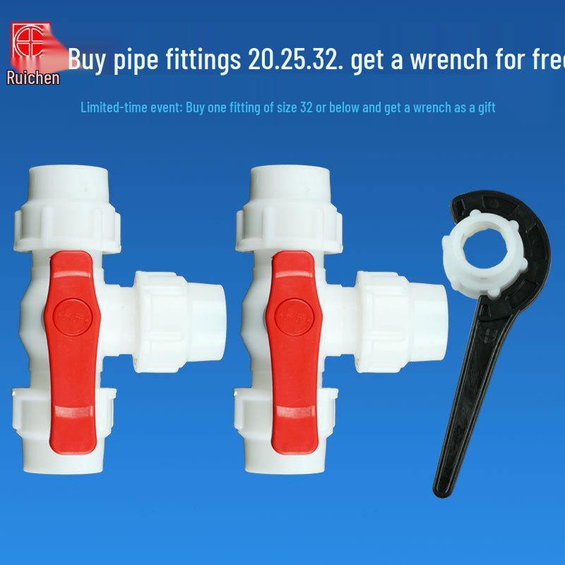 

Ruicheng PE Швидкороз ємні фітинги для поливу Т-подібний кран 20mm New White Tee Valve 1/2 inch