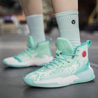 New High Top Middle School and Youth Breathable Sports Shoes Field Actual Combat Non-slip Rebound Basketball Shoes Male