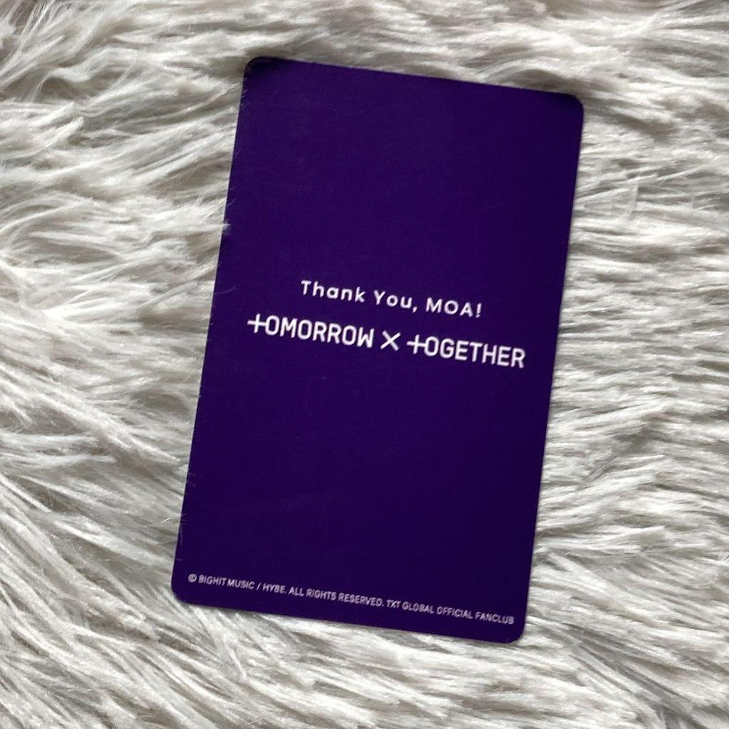 [USED] TXT Soobin MOA FC Membership 2024 Trading Card