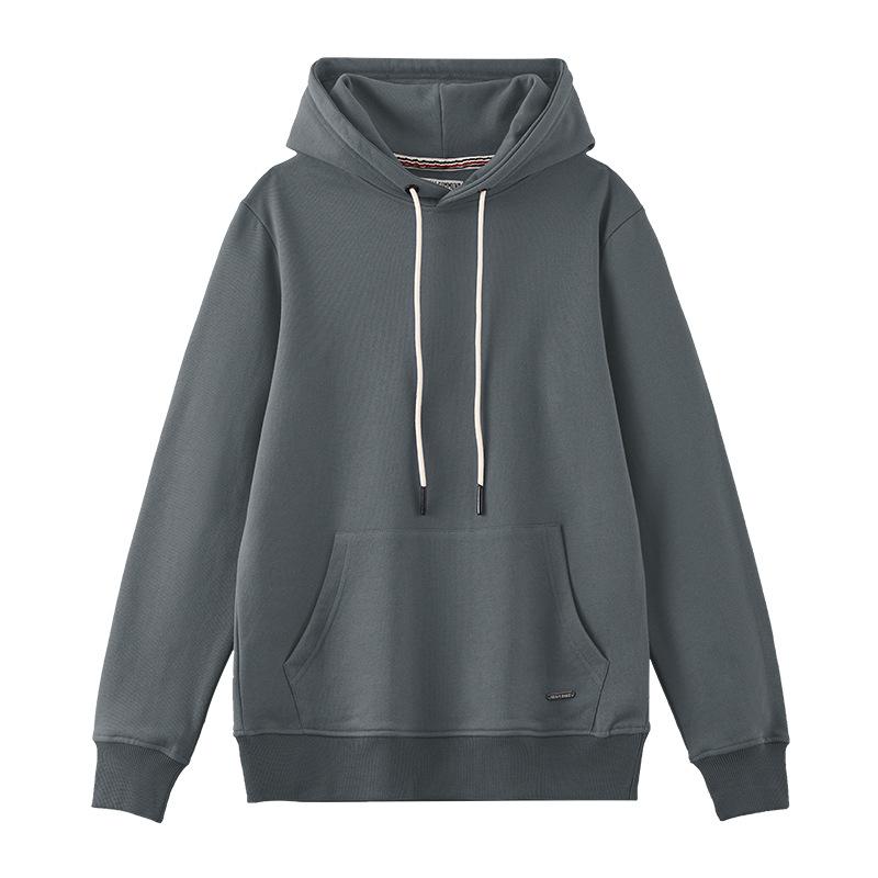 360G G Heavy Hooded Japanese Simple Style Korean Version Navy Blue Men's Sweatshirt