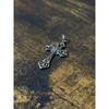 Used 925 Silver Cross Pendant Necklace
