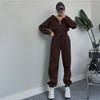 Two Pieces Tracksuits for Women Short Zipper up Hoodies Sweatshirts Coats and Drawstring Waist Sweatpants Casual Sport Clothing