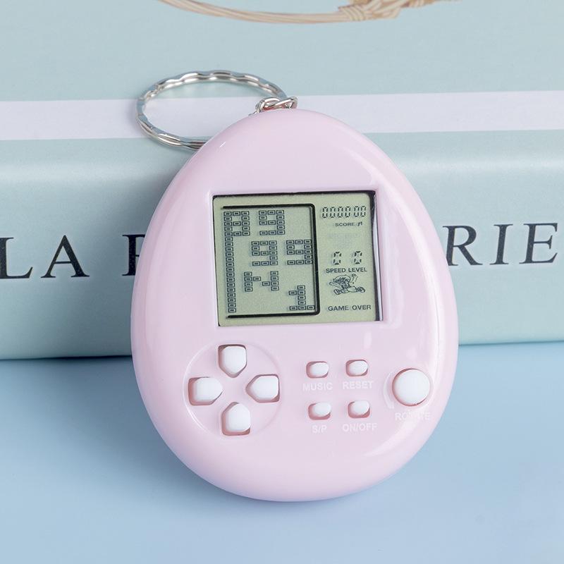 Mini Portable Keychain Tetris Game Console - Handheld Electronic Toy
