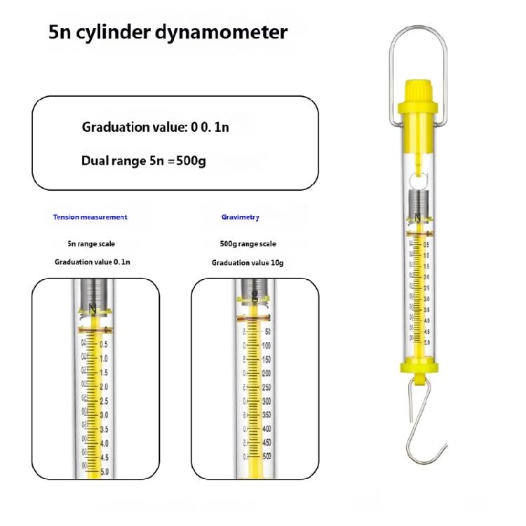 3Pcs Newton Force Meter Spring Scale Dynamometer For Measuring Tension Gravitation And Friction In Experiments