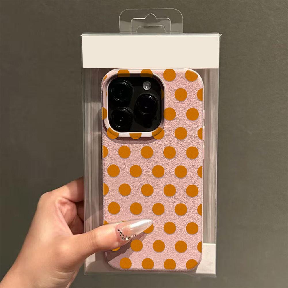 Black Polka Dots Phone Case For IPhone 17 16 15 11 12 14 13 Pro Max Plus SE 16E Cute Soft Silcone Cover