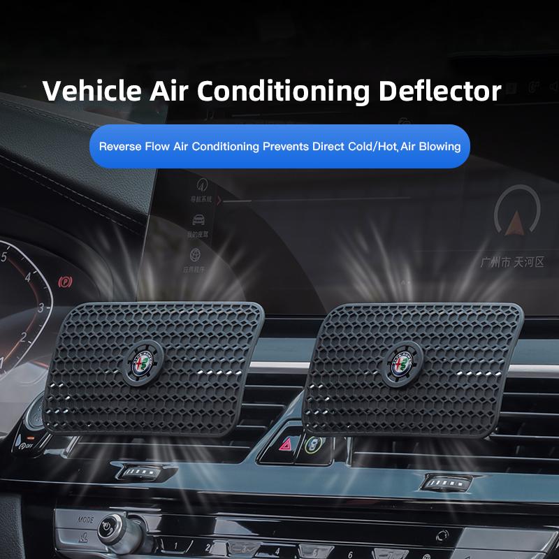 2026 Hot Sticker Car Outlet Wind Shield Windproof Air Outlet Baffle Conditioning Wind Shield For Alfa Romeo 4C 159 166 Giulia 15