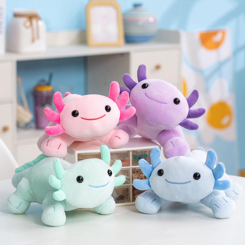 Giocattoli Morbidi di Peluche Axolotl Cuscino di Peluche Axolotl Kawaii Animali di Peluche Regali di Natale Axolotl Decorazioni per la Casa Regali per Ragazze