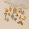 Wind Necklace Pendant Creative Fashion Rainbow Stars Love Moon Key Scorpion Plane Gold Bracelet