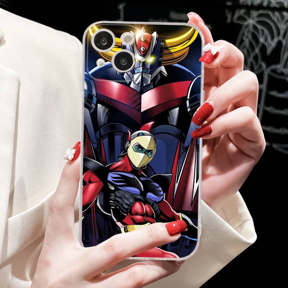 

UFO R-Robot G-Goldorak Fit For IPhone 16 15 Promax Phone Case IPhone 14 11 12 High End 13 Pro Silicone iPhone 16 plus
