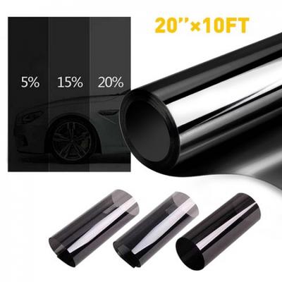 Unzugeschnittene Rolle Fensterfolie 5% VLT 50% 25% für Auto Haus Büro Glas Werkzeug