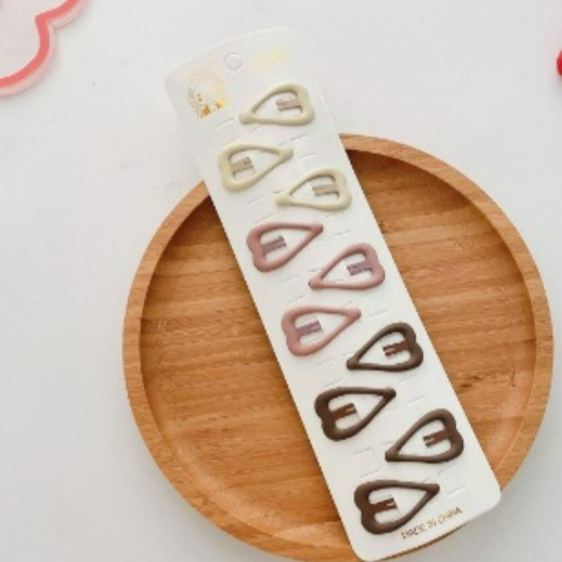 10 Piezas Horquillas Coreanas para Niños Niña Color Té con Leche Pinzas de Princesa Flequillo Clip Lateral Pequeña Niña Accesorios para el Cabello brown