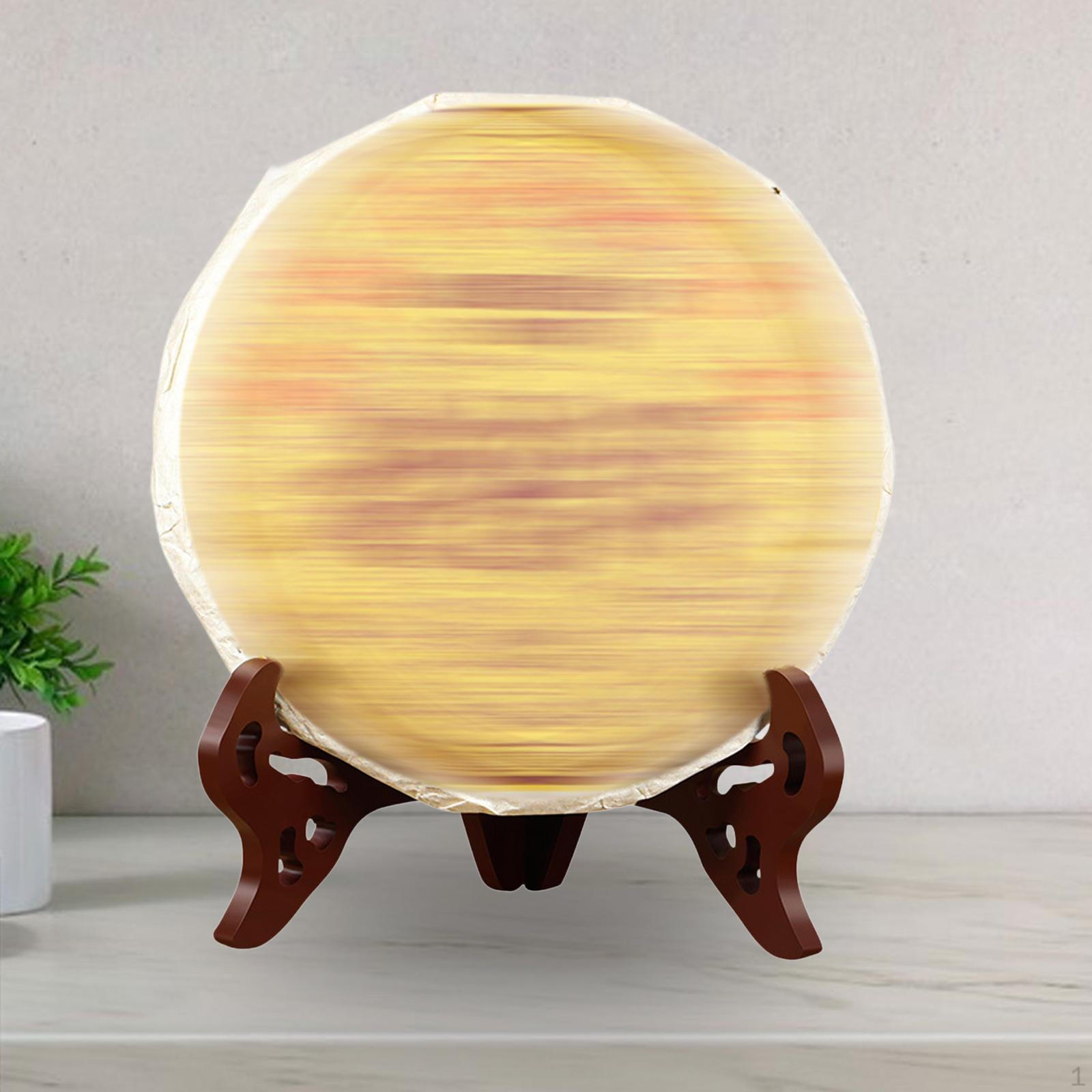 

Художній дерев яний тримач для тарілок для домашнього декору 10inch