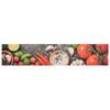 VidaXL Washable Kitchen Rug Vegetable Print 60x300 Cm Velvet 136539