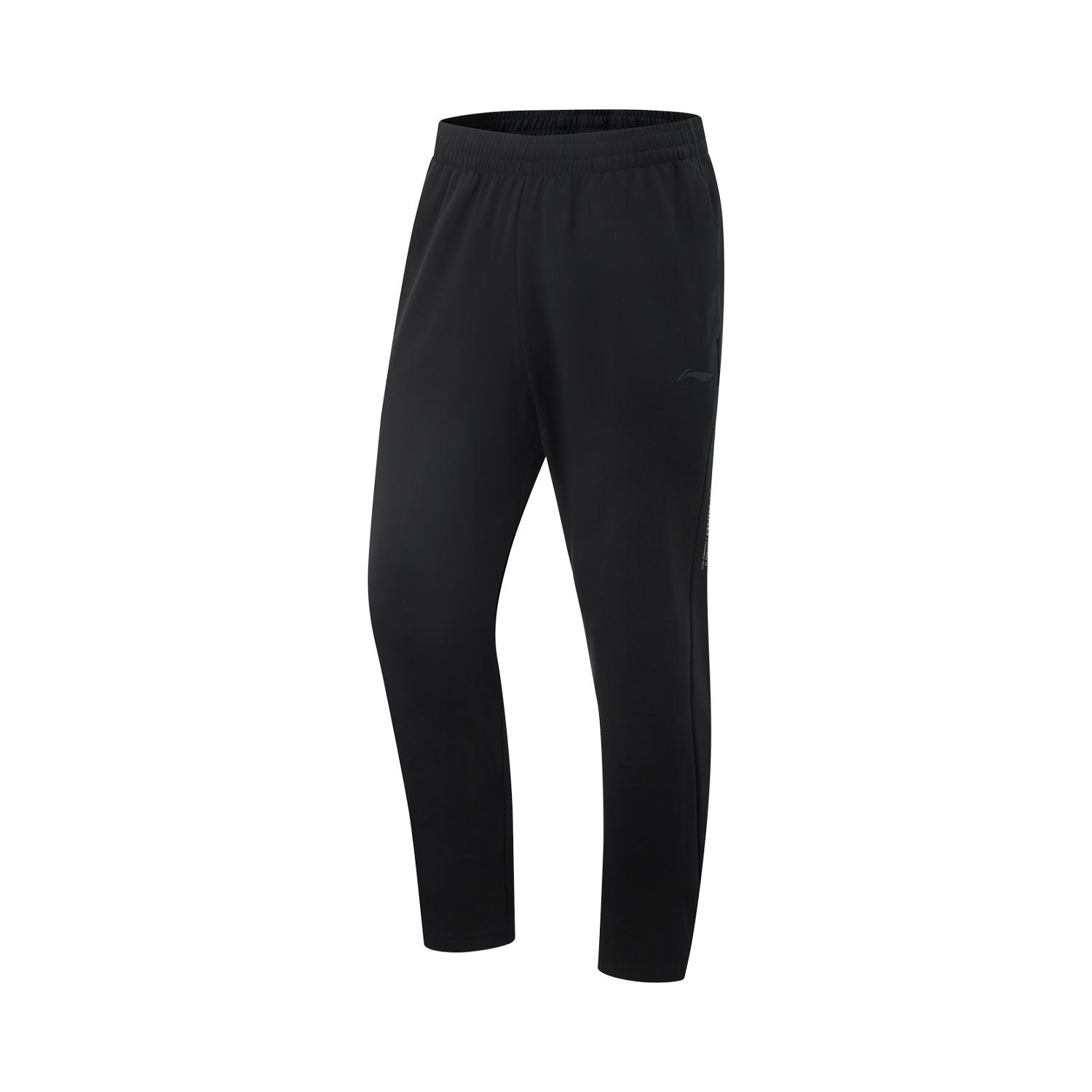 

Li-Ning Comfortable Moisture-Wicking Straight-Leg Knit Sports Pants Men Bottoms Black AKLV159-2 L