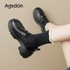 Platform Loafers Women's New Winter Great-looking with Skirts British Style Small Leather Shoes Single Shoes