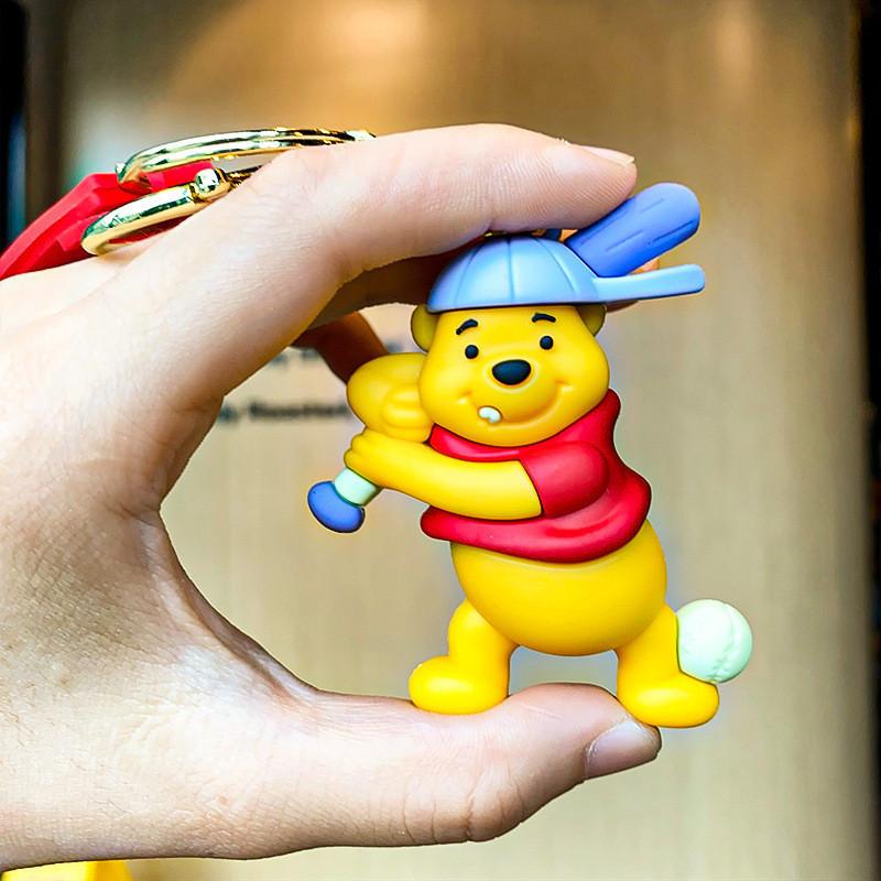 Cute Winnie The Pooh Keychain Adorable Cartoon Pvc Bag Charm Perfect Gift Idea