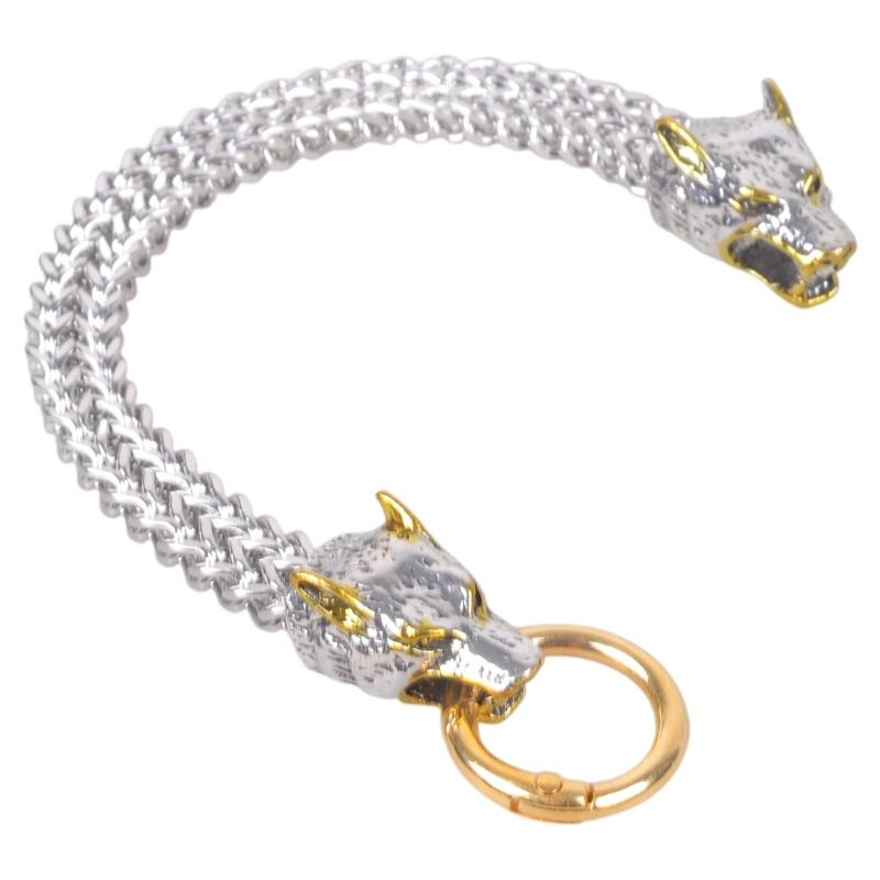 

Модный мужской браслет с дизайном головы волка из нержавеющей стали, подходящий для различных мероприятий и встреч