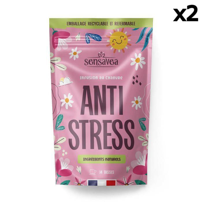

Infusion naturelle Anti-Stress, au Chanvre CBD (30%) 4 sachets