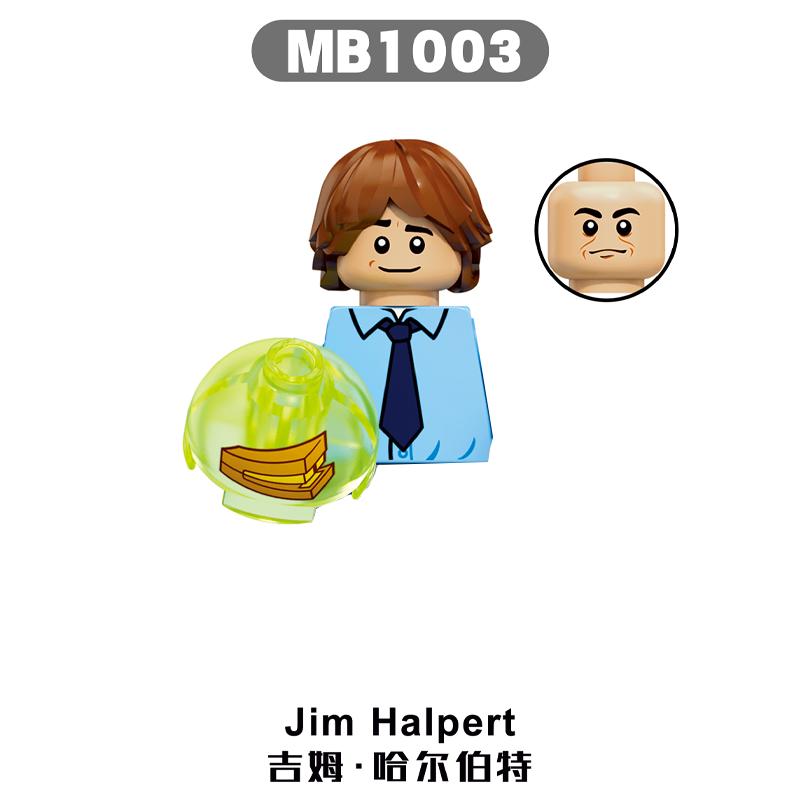 The Office Michael Scott Building Blocks Movie Characters Jim Halpert Pam Beesly Mini Action Figure Toys For Children