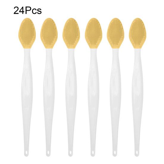 Silicone Lip Scrub Brush Double Sided Lip Exfoliator for Lightening Dark Lips Facial Cleaning Tool for Dry Skin Chapped Lips