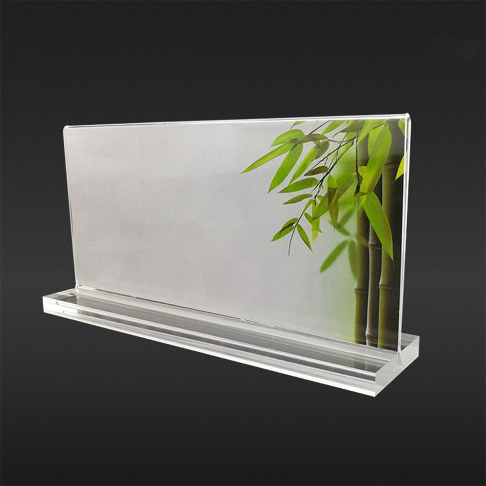 Acrylic Photo Frame Freestanding Picture Frame 10*15cm Table Display Card Stand Home Decor Art DIY Ornament Room Decoration