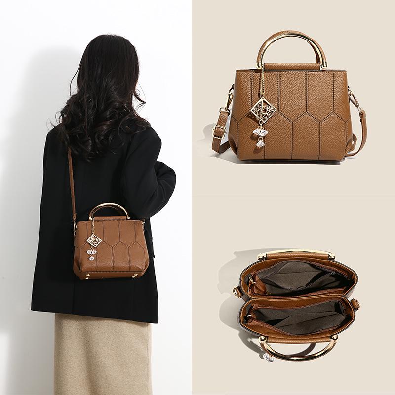 2025 Fashionable Large-Capacity Handbag for Women: Versatile Tote for Moms, Shoulder & Crossbody Use