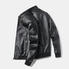 8XL Men's Large Size Leather Jacket Men's Autumn Stand-Up Collar Leather Jacket Men's Trendy Leather Jacket Men's Fat Guy