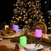 6pcs LED Candles,Battery Operated, Flameless Colorful Party Votive Candles, Home Decor, Timer Remote, Electric Candle Light Lamp