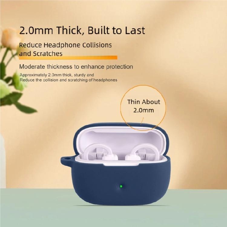 Silicone Earphone Protector Case Shock Absorption Dust Prevention for Roseselsa OWS Wireless Earclip Earphone