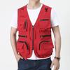 Men's Casual Multi-Pocket Mesh Vest for Fishing & Photography - Sleeveless Outdoor Spring/Autumn