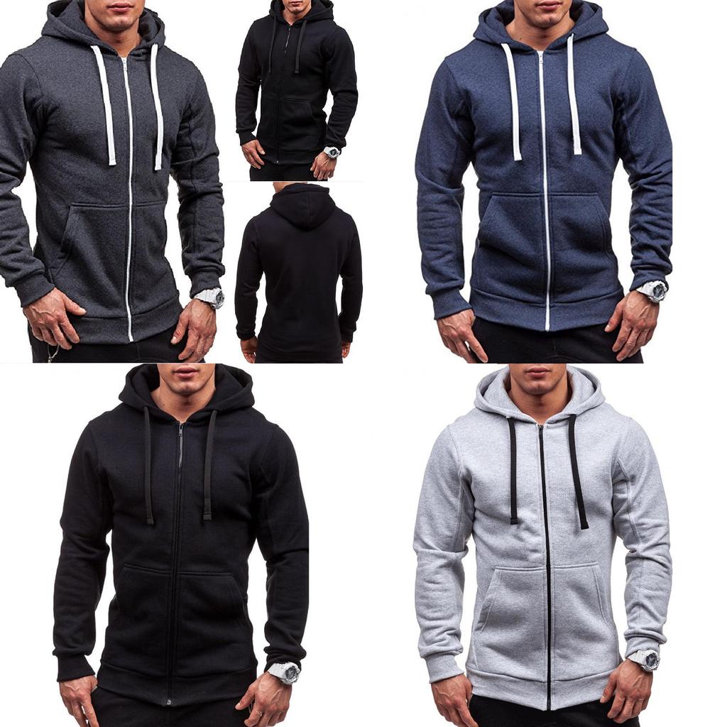 Versatile Men's Outwear Winter Hoodies Premium Warm Jumper Coat For Sports