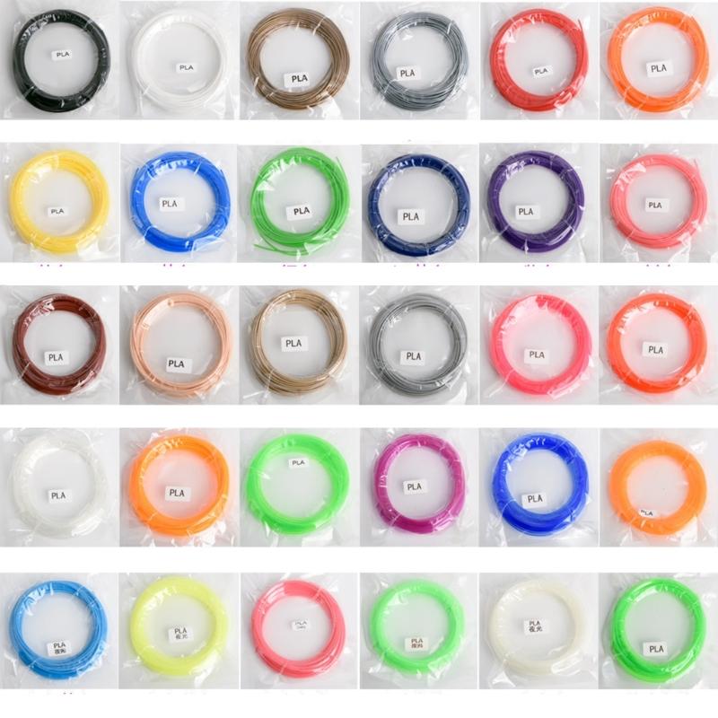 3D Stift Filament Nachfüllungen 20 Farben 3D Stift Filament PCL 1,75mm Ungiftig Glattes Drucken Nachfüllungen 3D Stift Zubehör