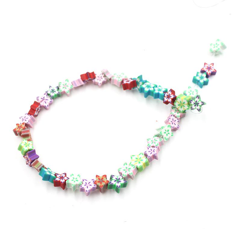 Soft Pottery Beads Beaded Handmade Materials Diy Jewelry Accessories Mobile Phone Chain Bead Separation Mixed Color Soft Pottery Loose Beads