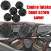 Engine Air Intake Cover Screw Caps Set Harley Night Rider 975 Motorcycle Black Protective Shield 6pcs