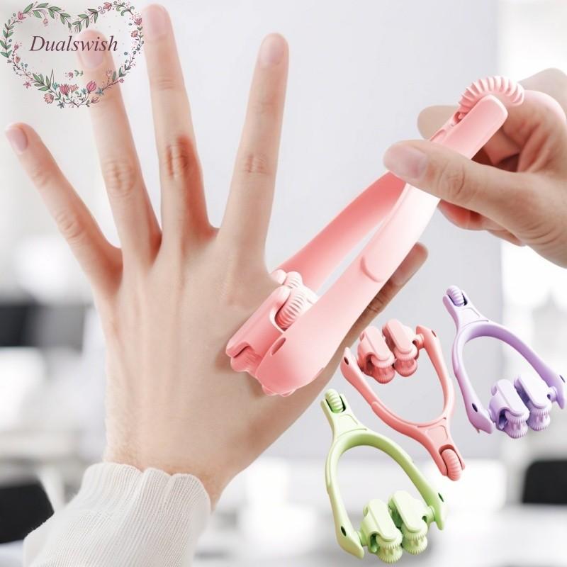 

Finger Tiger Mouth Roller Massager Triangle Multi Functional Thin Finger Massage Tool рожевий