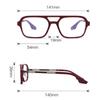 Double-Bridge Photochromic Reading Glasses, Anti-Blue Light HD Presbyopia Eyewear +1.0~+4.0 Unisex