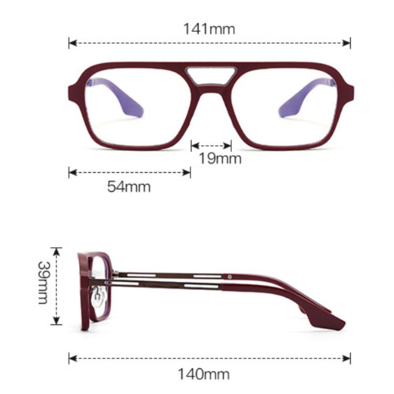 Double-Bridge Photochromic Reading Glasses, Anti-Blue Light HD Presbyopia Eyewear +1.0~+4.0 Unisex