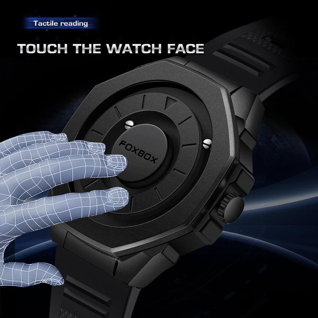 LIGE x FOXBOX Creative Men Watch Fashion Cool Magnetic Men's Quartz Watch